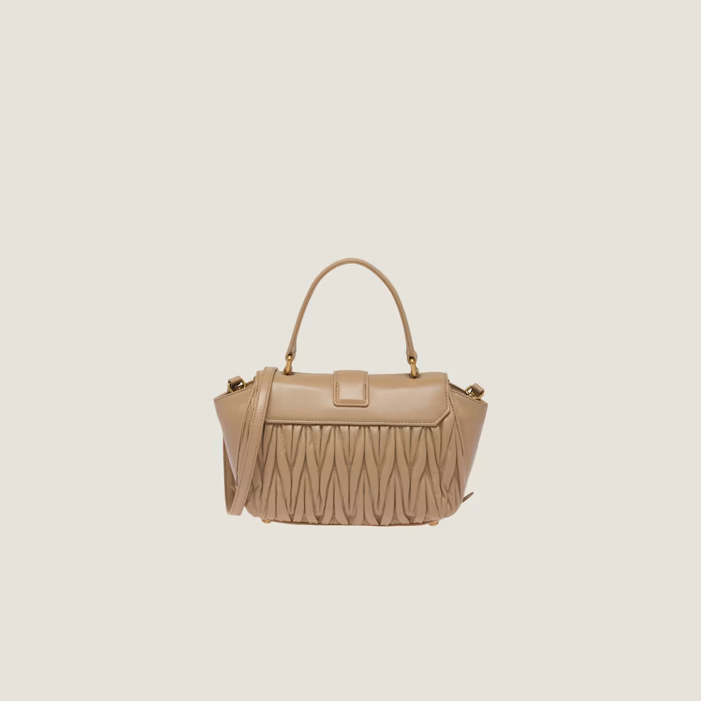 Matelassé nappa leather handbag